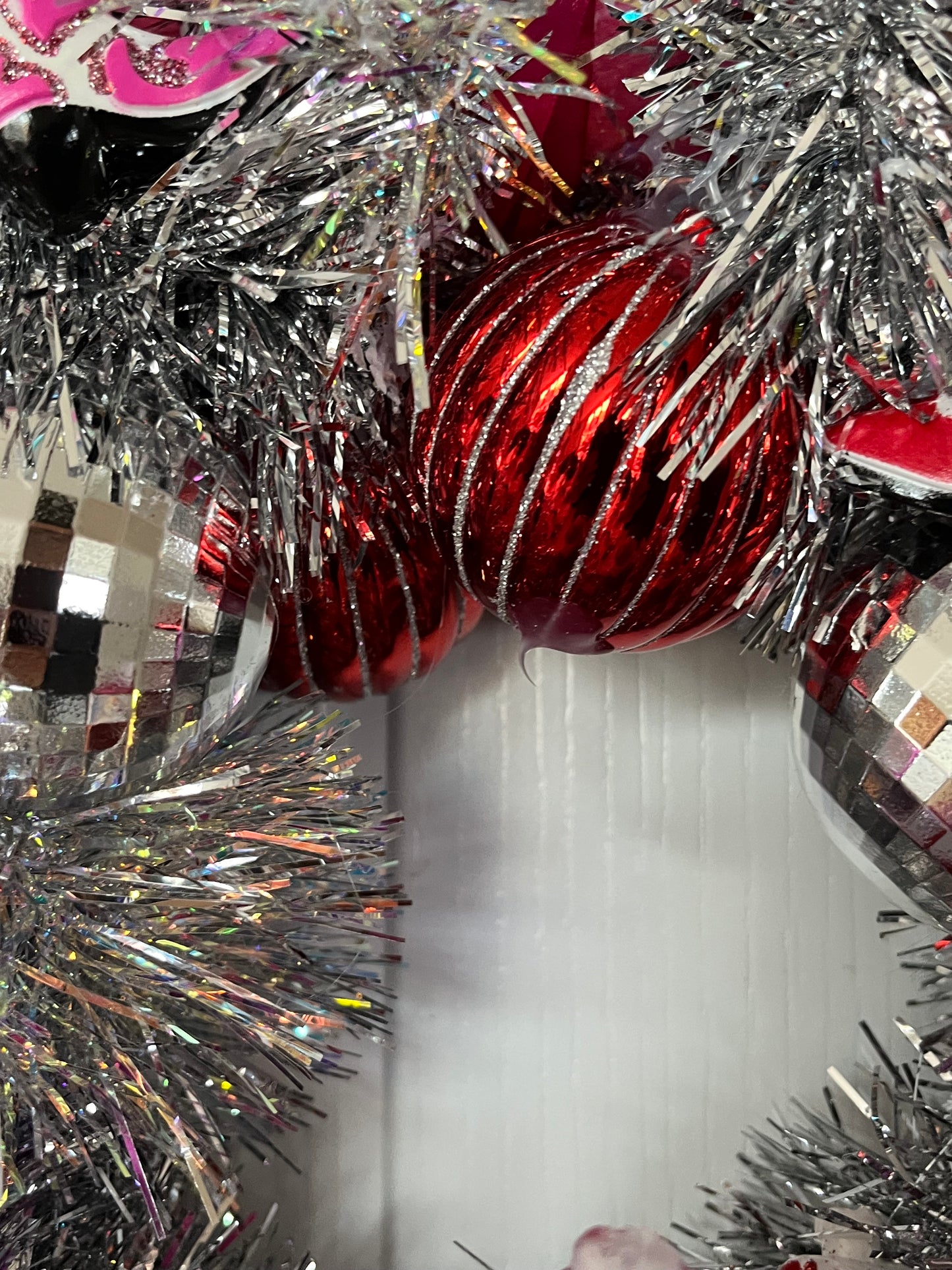 Disco Cowboy Christmas Wreath